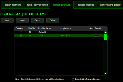 menu6 RAZER naga epic Elite MMO Gaming Mouse