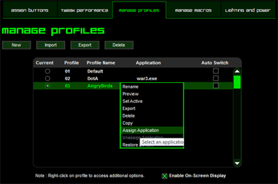 menu8 RAZER naga epic Elite MMO Gaming Mouse