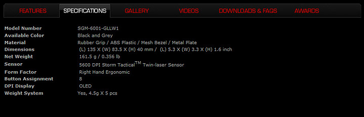 z2 z2 CM Storm Sentinel Zero G Laser Mouse 5600 DPI