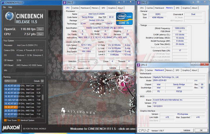 c115 GIGABYTE Z68X UD3H B3 Motherboard Review