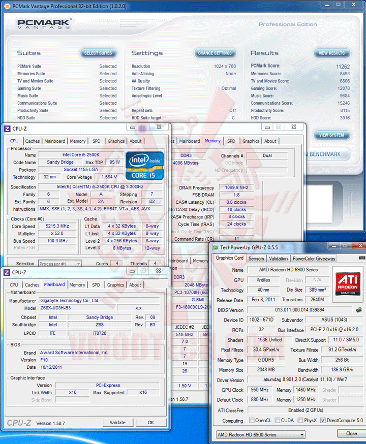 pcmv GIGABYTE Z68X UD3H B3 Motherboard Review