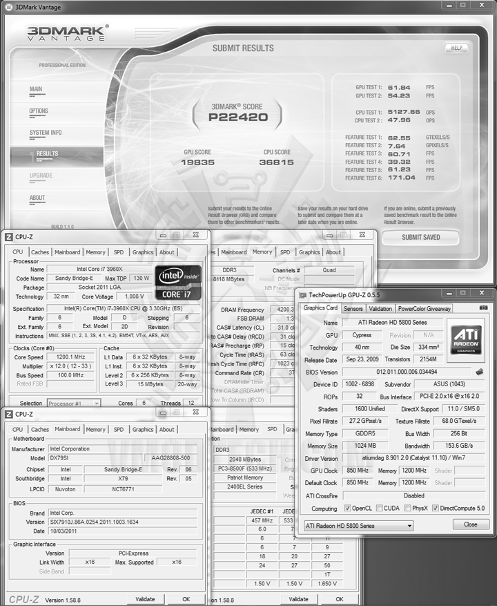 07 d Intel Core i7 3960X the first 6 cores Sandy Bridge processor