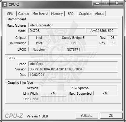 c31 Intel Core i7 3960X the first 6 cores Sandy Bridge processor