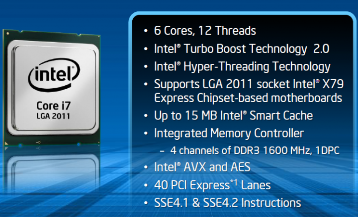 capture 720x438 Intel Core i7 3960X the first 6 cores Sandy Bridge processor