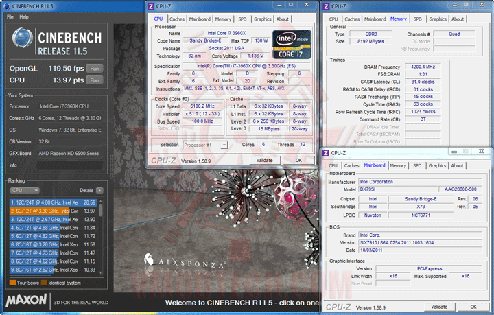 c115 GENUINE INTEL DESKTOP BOARD DX79SI EXTREME SERIES Review 