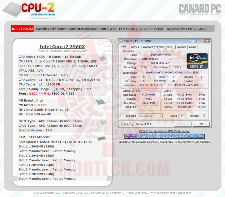 validate GENUINE INTEL DESKTOP BOARD DX79SI EXTREME SERIES Review 