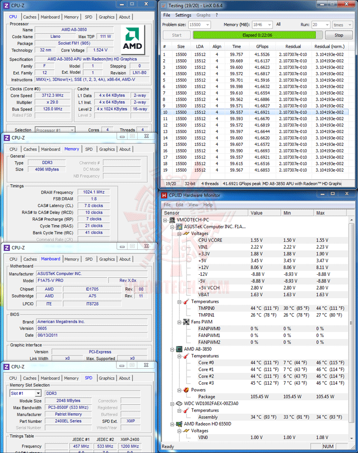 linx-1 linx 1 ASUS F1A75 V PRO Motherboard Review