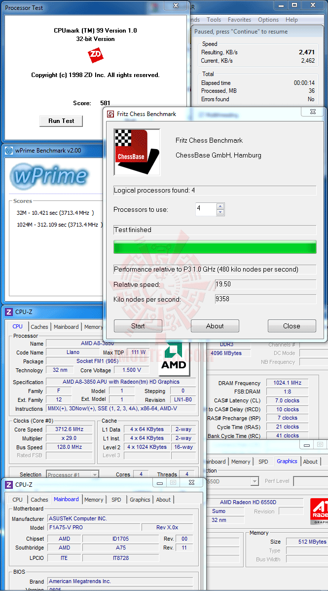 v v ASUS F1A75 V PRO Motherboard Review