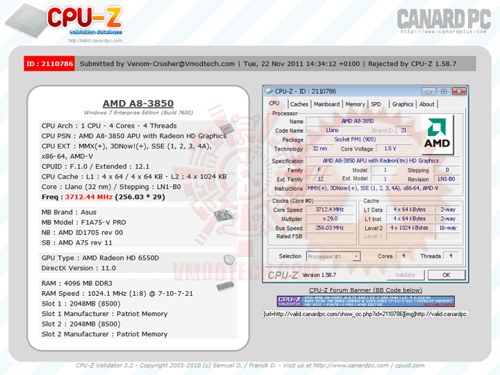 validate ASUS F1A75 V PRO Motherboard Review
