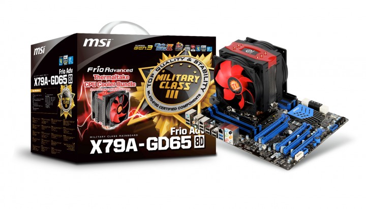 msi x79a gd65 8d frio adv 720x412 MSI ผนึกกำลังร่วมกับ Thermaltake  เปิดตัวโปรโมชั่น เมนบอร์ด MSI X79A GD65 (8D) Limited Edition พร้อมด้วย Thermaltake Frio Advanced