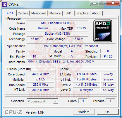 c1 AMD PHENOM II X4 960T Black Edition Unlock & Overclocking Review