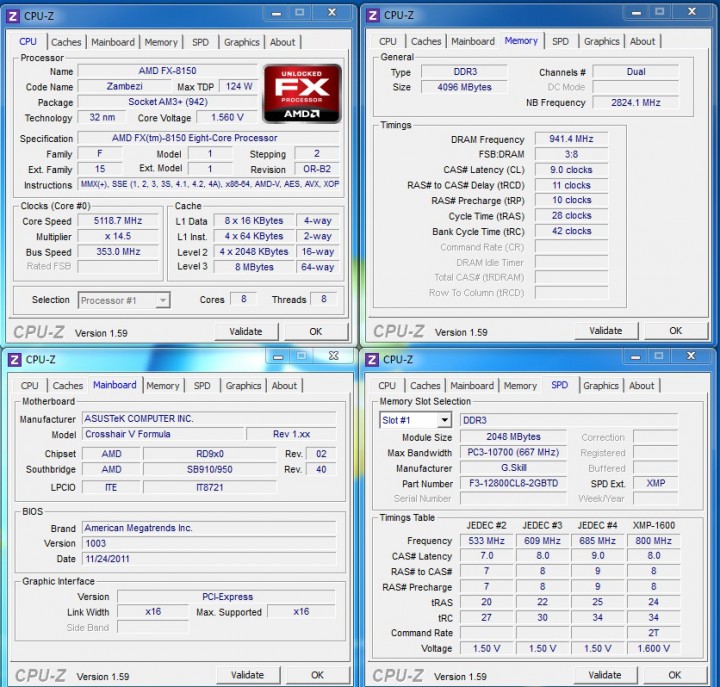 1 1 AMD FX 8150 Overclock 5.5Ghz On Water+Ice