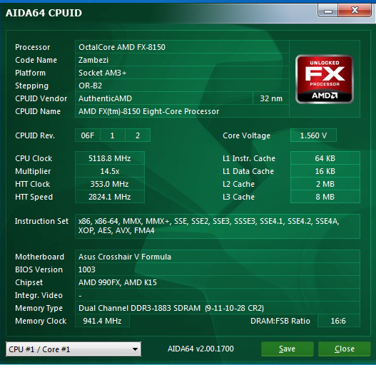 331 AMD FX 8150 Overclock 5.5Ghz On Water+Ice