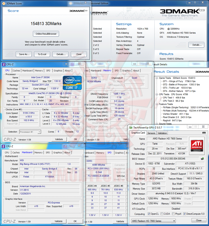 03 GIGABYTE Radeon HD 7970 OC Overclock Performance Comparison
