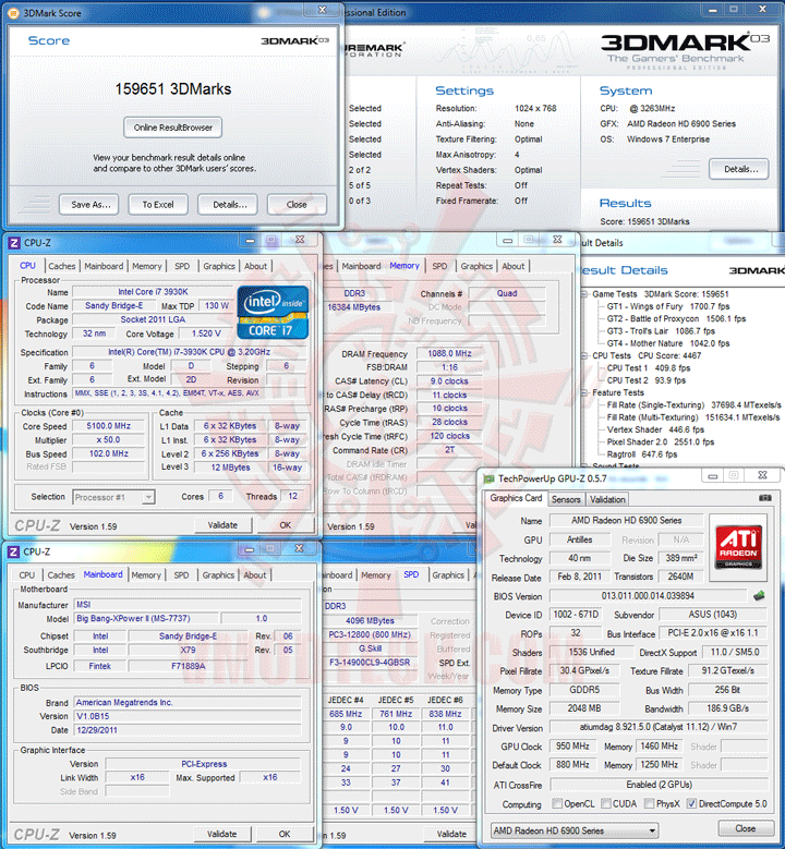 032 GIGABYTE Radeon HD 7970 OC Overclock Performance Comparison