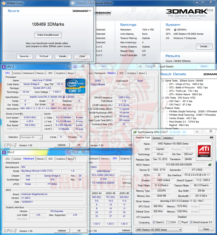 034 GIGABYTE Radeon HD 7970 OC Overclock Performance Comparison