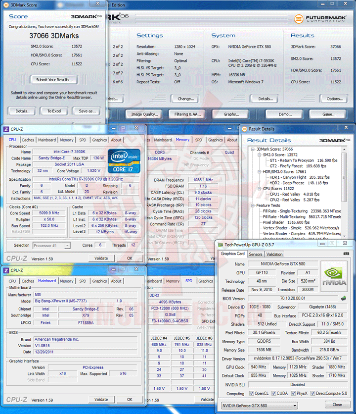 062 GIGABYTE Radeon HD 7970 OC Overclock Performance Comparison