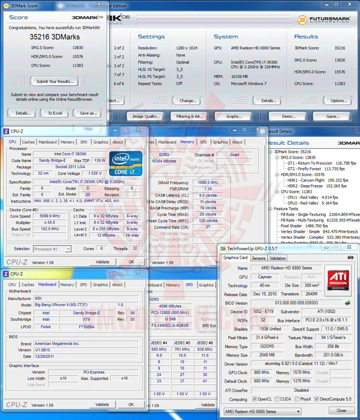 064 GIGABYTE Radeon HD 7970 OC Overclock Performance Comparison
