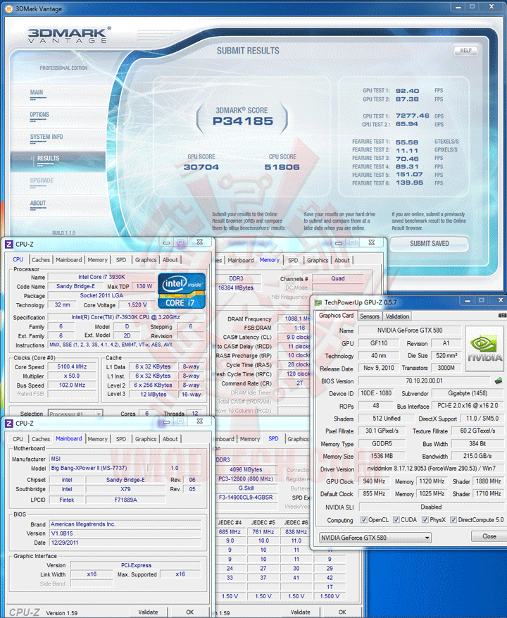 071 GIGABYTE Radeon HD 7970 OC Overclock Performance Comparison