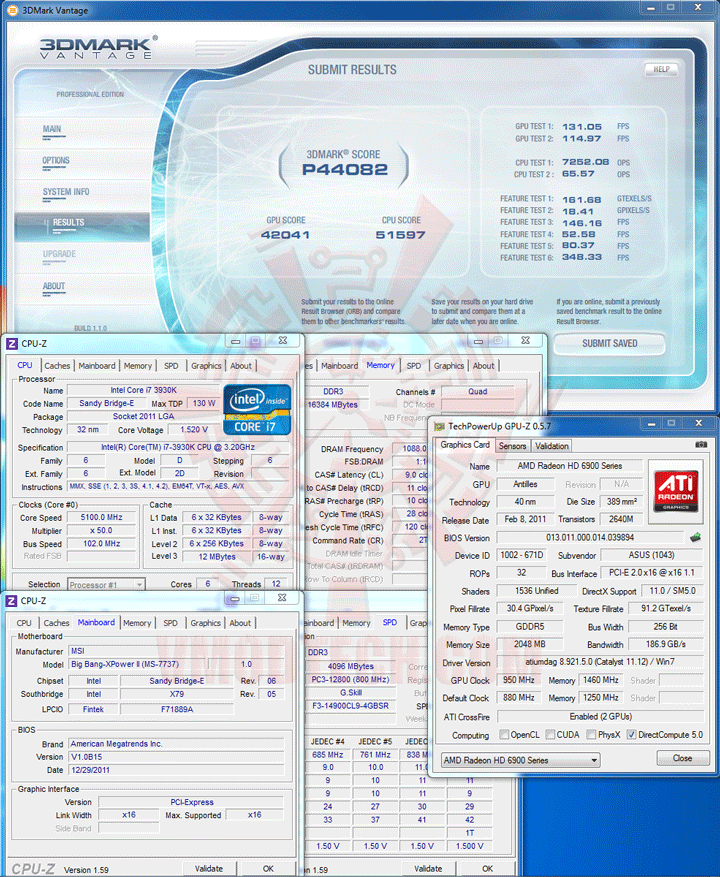 072 GIGABYTE Radeon HD 7970 OC Overclock Performance Comparison