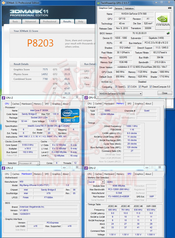 112 GIGABYTE Radeon HD 7970 OC Overclock Performance Comparison