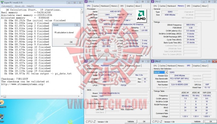 super pi 3924ghz1 720x412 AMD A8 3870K UNLOCKED APU Review
