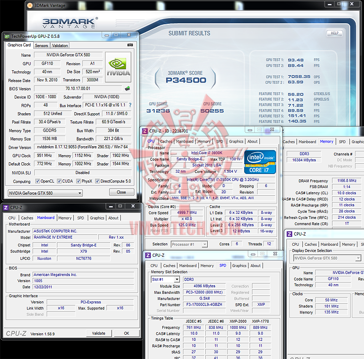 3dvantage ASUS RAMPAGE IV EXTREME LGA 2011 Motherboard