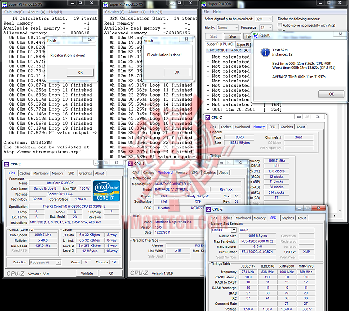 superpi ASUS RAMPAGE IV EXTREME LGA 2011 Motherboard