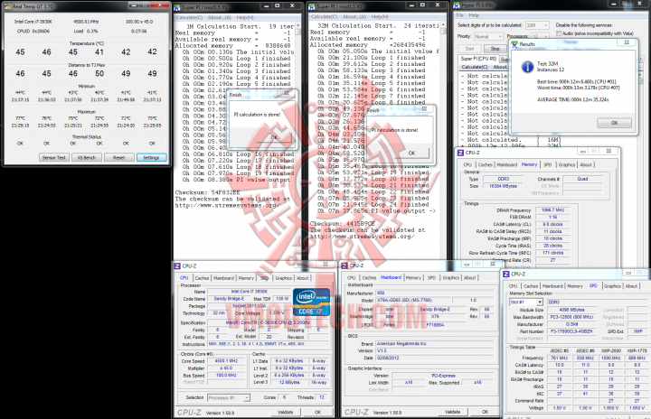 superpi 720x464 MSI X79A GD65 (8D) & Thermaltake Frio Advanced Review