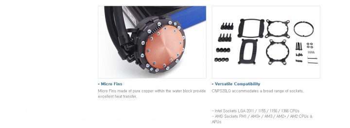 4 720x264 ZALMAN CNPS20LQ Liquid Cooling Review