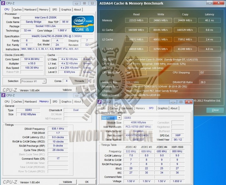 aida64 1 720x589 Kingston Hyper X Limited Edition 8GB 1600 CL9 Memory Review
