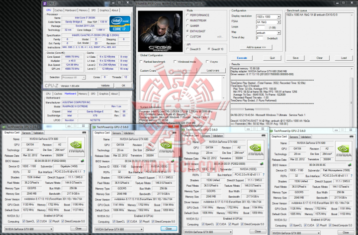 crysis 720x472 NVIDIA GeForce GTX680 The Extreme Overclocking EP III 4 Ways SLI