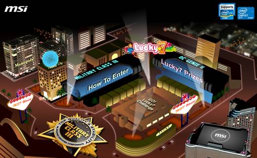 MSI's Military Class III is transferred to the Lucky7 Slot machine.