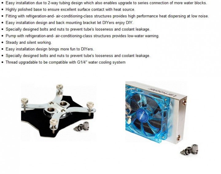2 LARKOOLER iSKYWater 300 PC Liquid Cooling System Review