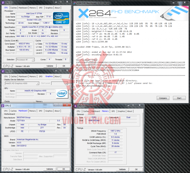 x264 720x656 BIOSTAR TZ77XE4 Motherboard for INTEL IVY BRIDGE Platform