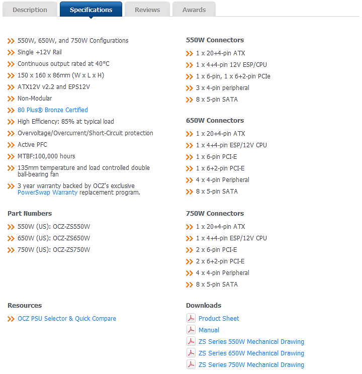 4 27 2012 7 19 00 pm OCZ ZS Series 750W 80+ Bronze Power Supply Review