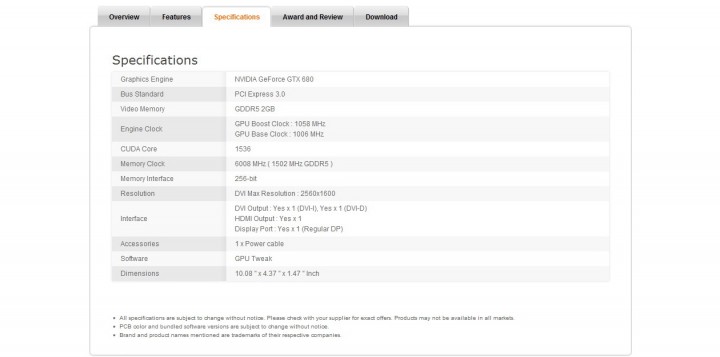 4 720x357 ASUS GEFORCE GTX 680 Review