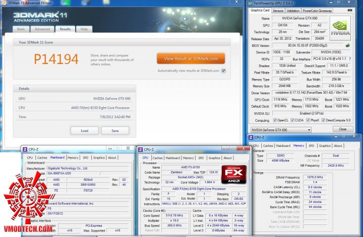 3dmark11 51 720x471 NVIDIA GeForce GTX 690 VS AMD FX 8150 8 Core Processor Black Edition