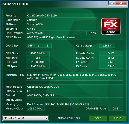 aida64 cpuid NVIDIA GeForce GTX 690 VS AMD FX 8150 8 Core Processor Black Edition