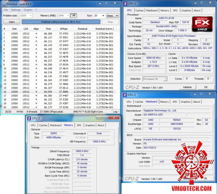 linx 1 720x646 NVIDIA GeForce GTX 690 VS AMD FX 8150 8 Core Processor Black Edition