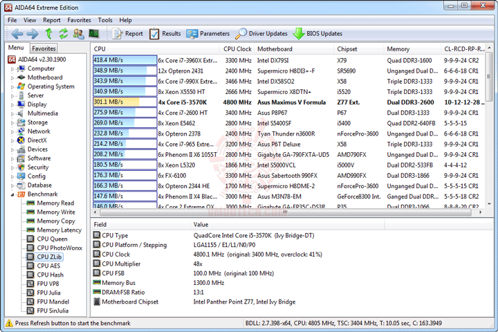 e41 ASUS ROG MAXIMUS V FORMULA with 3rd Generation Intel® Core™ i5 3570K Retail Box