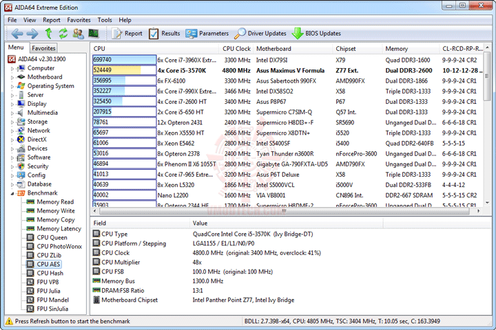 e5 ASUS ROG MAXIMUS V FORMULA with 3rd Generation Intel® Core™ i5 3570K Retail Box