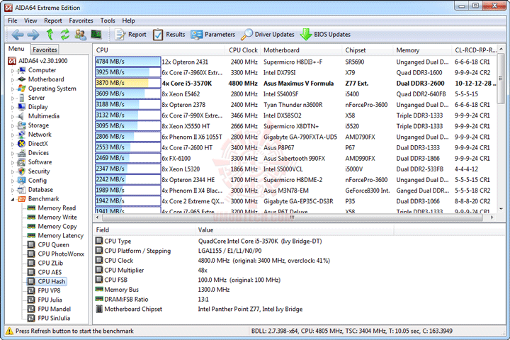 e6 ASUS ROG MAXIMUS V FORMULA with 3rd Generation Intel® Core™ i5 3570K Retail Box