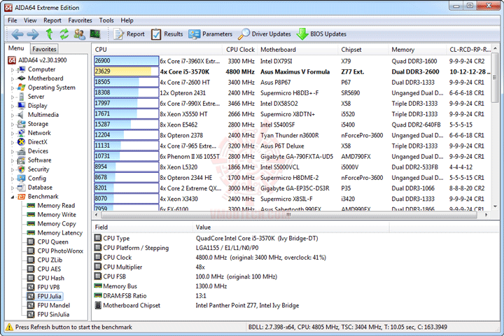 e8 ASUS ROG MAXIMUS V FORMULA with 3rd Generation Intel® Core™ i5 3570K Retail Box