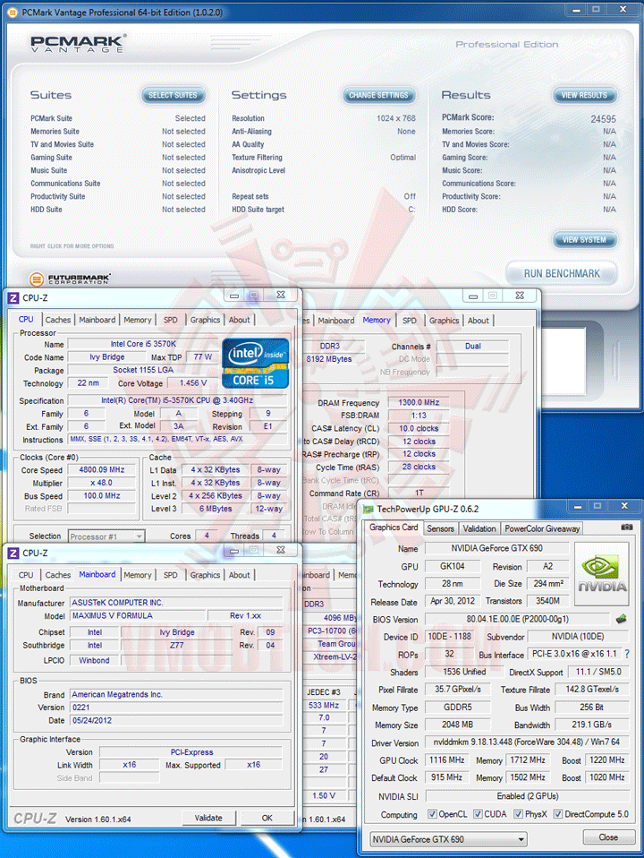pcmv ASUS ROG MAXIMUS V FORMULA with 3rd Generation Intel® Core™ i5 3570K Retail Box