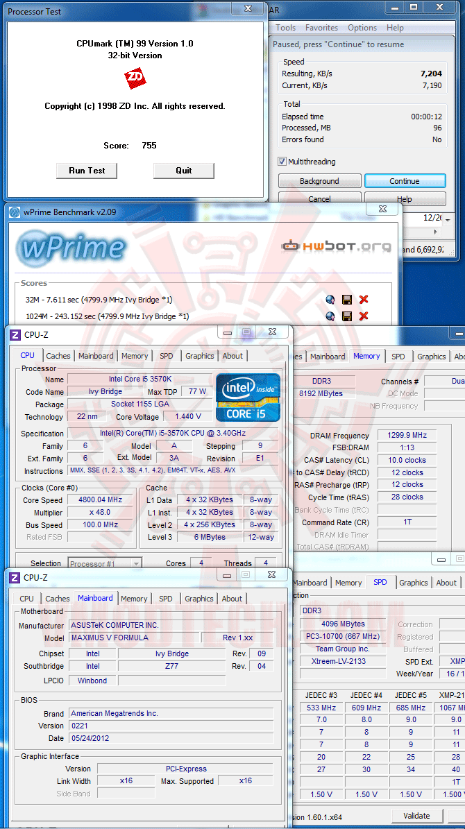 v ASUS ROG MAXIMUS V FORMULA with 3rd Generation Intel® Core™ i5 3570K Retail Box