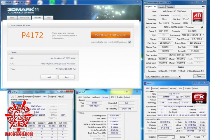 3d11 oc 720x478 MSI R7770 Power Edition With AMD FX 8150 Bulldozer 