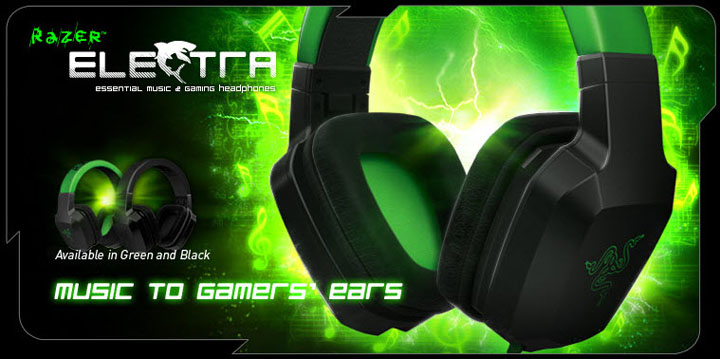 e RAZER ELECTRA Music & Gaming Headphones