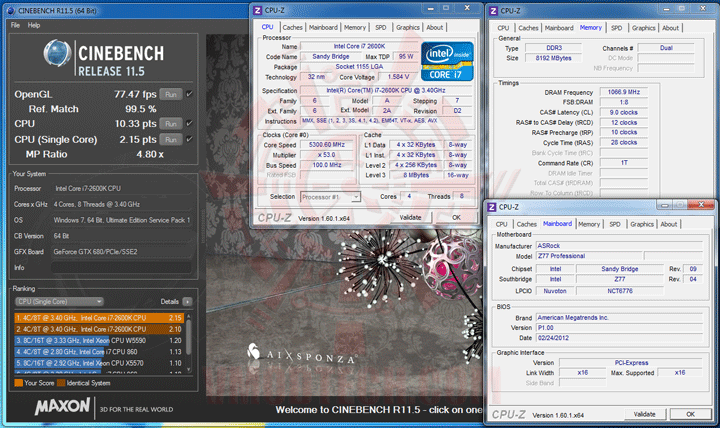 c115 ASROCK FATAL1TY Z77 PROFESSIONAL Motherboard Review
