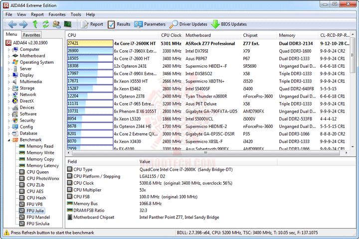 e8 ASROCK FATAL1TY Z77 PROFESSIONAL Motherboard Review